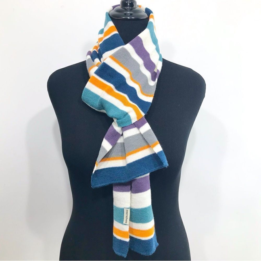 Horseware Multicolored Stripe Cream, Orange, Blue, Purple Equestrian Rider Scarf